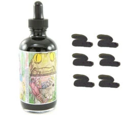 Noodlers Fountain Pen Ink Bottle - 4.5 Oz Waterase Black