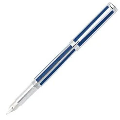 Sheaffer Intensity Fountain Pen, Blue & Chrome, Fine Nib