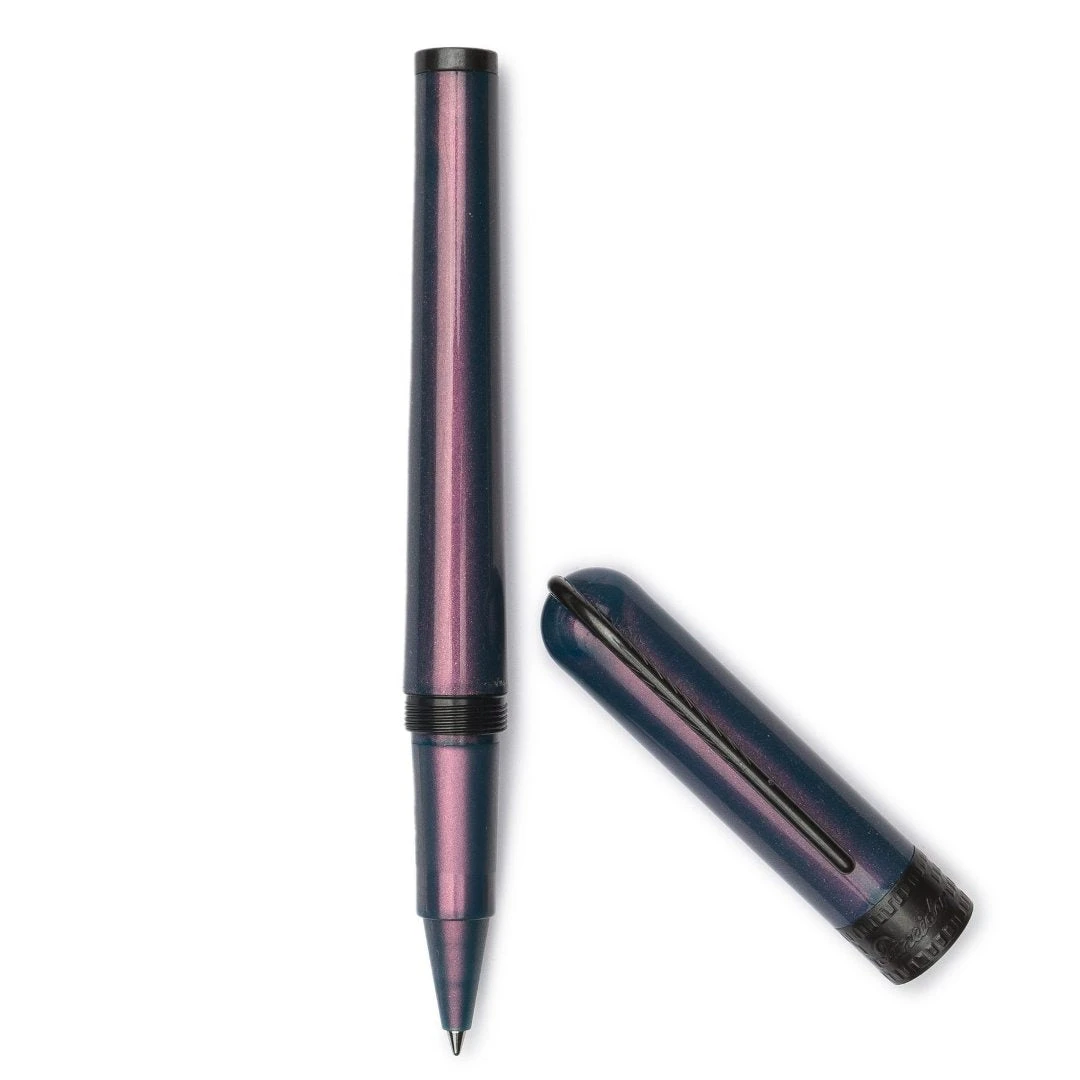 Pineider Metropolis Rollerball Pen, Purple Grey 3 Pineider Metropolis Rollerball Pen, Purple Grey