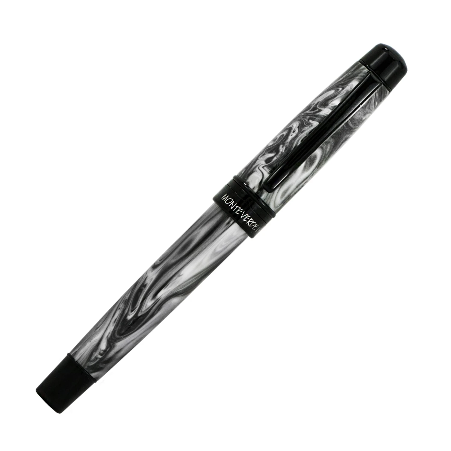 Monteverde Prima Fountain Pen, Grey Swirl 4 Monteverde Prima Fountain Pen, Grey Swirl - Image 2