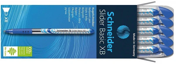 Schneider® Schneider Slider Basic XB Ballpoint Pens, 10 Pack, Blue, Extra Bold 3 Schneider® Schneider Slider Basic XB Ballpoint Pens, 10 Pack, Blue, Extra Bold