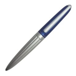 Diplomat Aero Silver Blue Rollerball Pen -Office Supplies DPAeroBUSLFPClosed c2ec4f2a 5849 42bc 9951 dbf822efe3b2