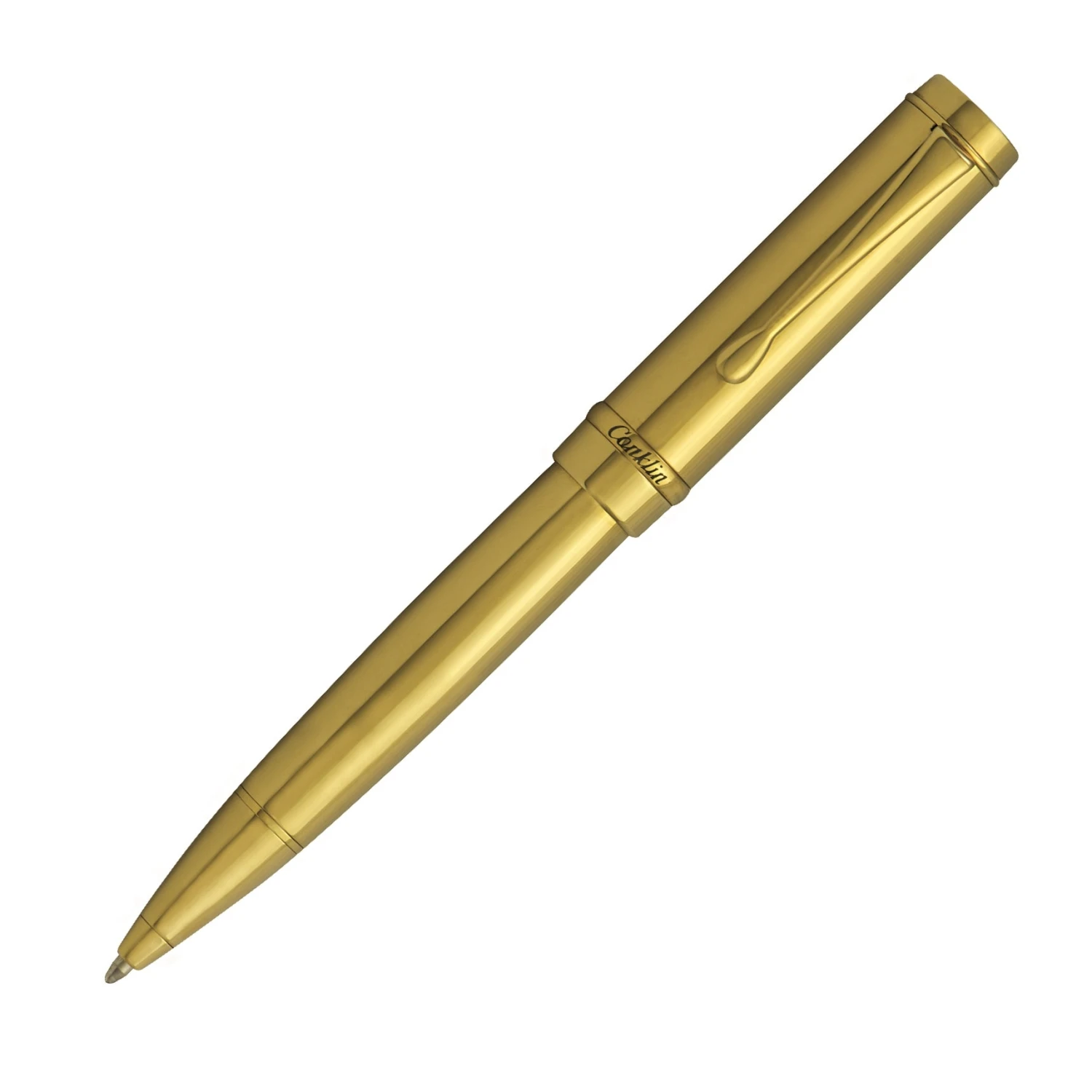 Conklin Duragraph Metal Ballpoint Pen, PVD Gold 3 Conklin Duragraph Metal Ballpoint Pen, PVD Gold