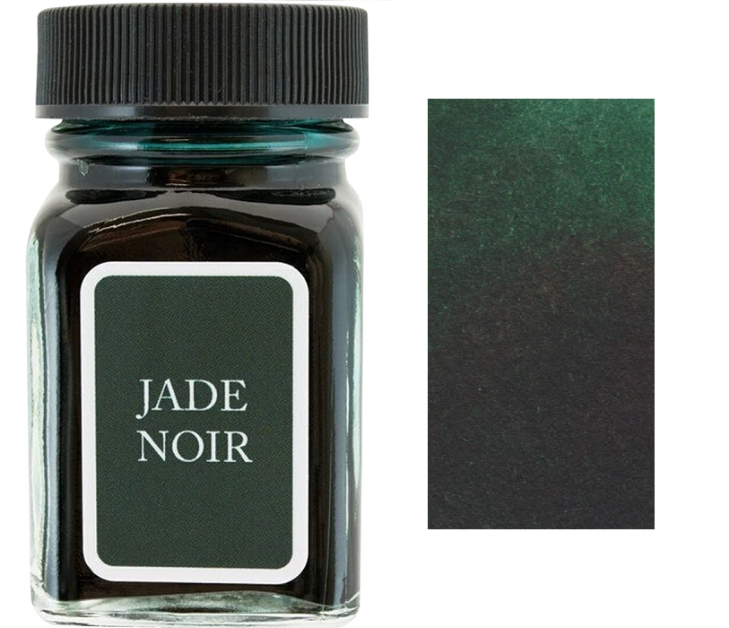 Monteverde 30ml Fountain Pen Ink Bottle, Jade Noir 3 Monteverde 30ml Fountain Pen Ink Bottle, Jade Noir