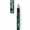 Tibaldi N60 Emerald Green Resin Rollerball Pen, Palladium Trim -Office Supplies N60 489 RB