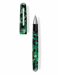 Tibaldi N60 Emerald Green Resin Rollerball Pen, Palladium Trim