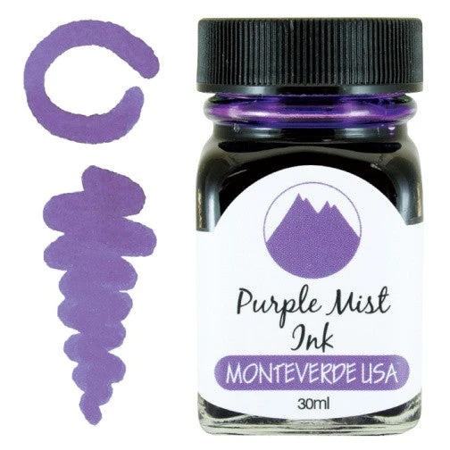 Monteverde 30ml Fountain Pen Ink Bottle, Purple Mist 3 Monteverde 30ml Fountain Pen Ink Bottle, Purple Mist