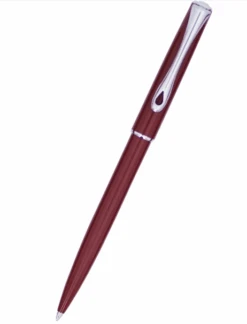 Diplomat Traveller EasyFLOW Ballpoint Pen, Dark Red & Chrome