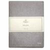 Pineider Notes Milano Leather Notebook, Silver Streak, Lined Ivory Paper -Office Supplies SilverStreak