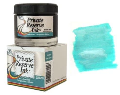 Private Reserve Pearlescent Fountain Pen Ink Bottle, 60ml, Turquoise Silver