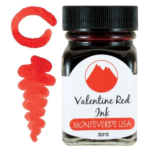 Monteverde 30ml Fountain Pen Ink Bottle, Valentine Red 3 Monteverde 30ml Fountain Pen Ink Bottle, Valentine Red