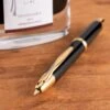 Pilot Vanishing Point Retractable Fountain Pen, Black & Gold -Office Supplies VanishingPoint Gold Black Tip