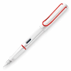 Lamy Safari Fountain Pen, White & Red