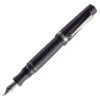 Maiora Aventus Lapillo Fountain Pen, Matte Black & Palladium, Broad Nib