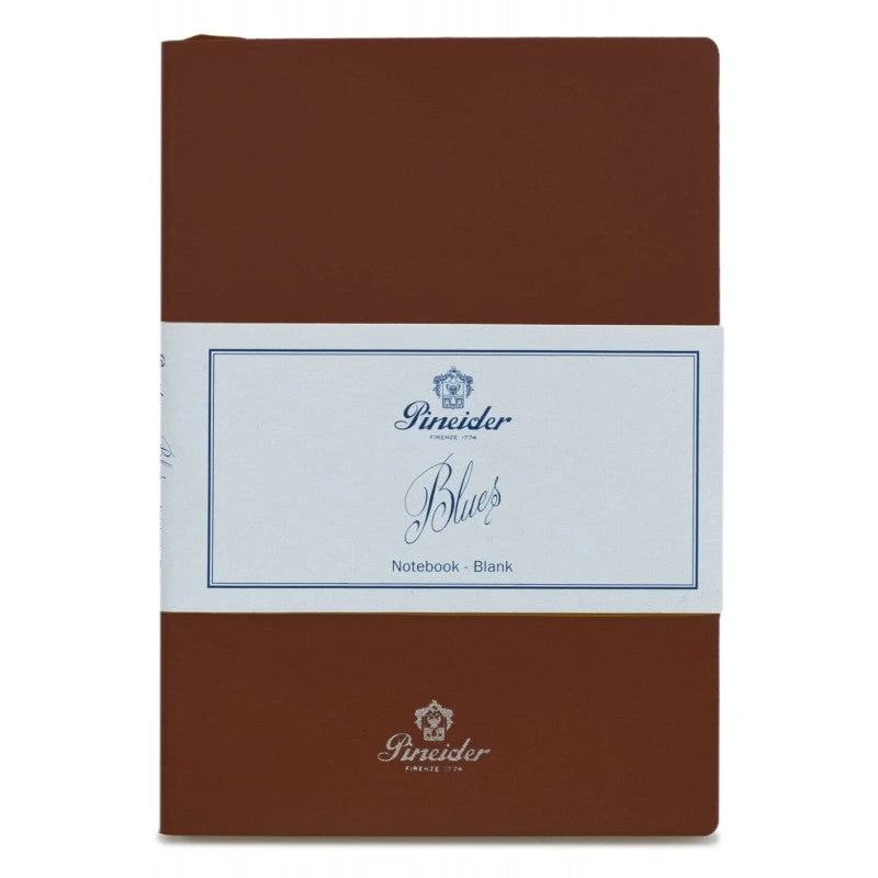 Pineider Blues Notebook, A5, 192 Blank Pages, 55gr Paper, Clay Brown 3 Pineider Blues Notebook, A5, 192 Blank Pages, 55gr Paper, Clay Brown