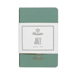 Pineider Notes Jazz Notebook, 80 Pages, 80 Gr Blank White Paper, Aqua Green