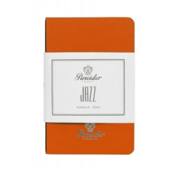 Pineider Notes Jazz Notebook, 80 Pages, 80 Gr Blank White Paper, Orange