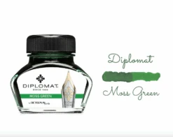 Diplomat Octopus Fountain Pen Ink Bottle, 30ml, Moss Green