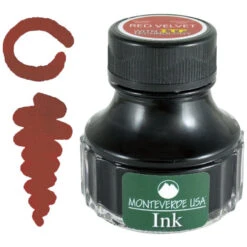 Monteverde 90ml Fountain Pen Ink Bottle, Red Velvet