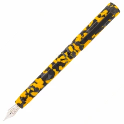 Tibaldi Perfecta LP Vinyl Yellow Fountain Pen, Extra Fine Nib