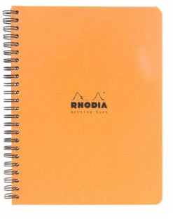 Rhodia Classic Meeting Book, Orange, Lined, 6 ½ X 8 ¼