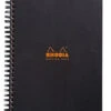 Rhodia Classic Meeting Book, Black, Lined, 6 ½ X 8 ¼ -Office Supplies z1 f13877f6 2ba2 4390 b729 6b90f7e03ec1