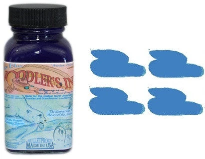 Noodlers Fountain Pen Ink Bottle - Eternal Polar Blue 3 Noodlers Fountain Pen Ink Bottle - Eternal Polar Blue