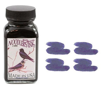 Noodlers Fountain Pen Ink Bottle - Purple Martin 3 Noodlers Fountain Pen Ink Bottle - Purple Martin