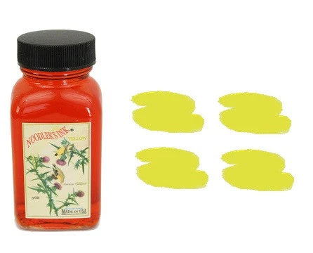 Noodlers Fountain Pen Ink Bottle - Yellow 3 Noodlers Fountain Pen Ink Bottle - Yellow
